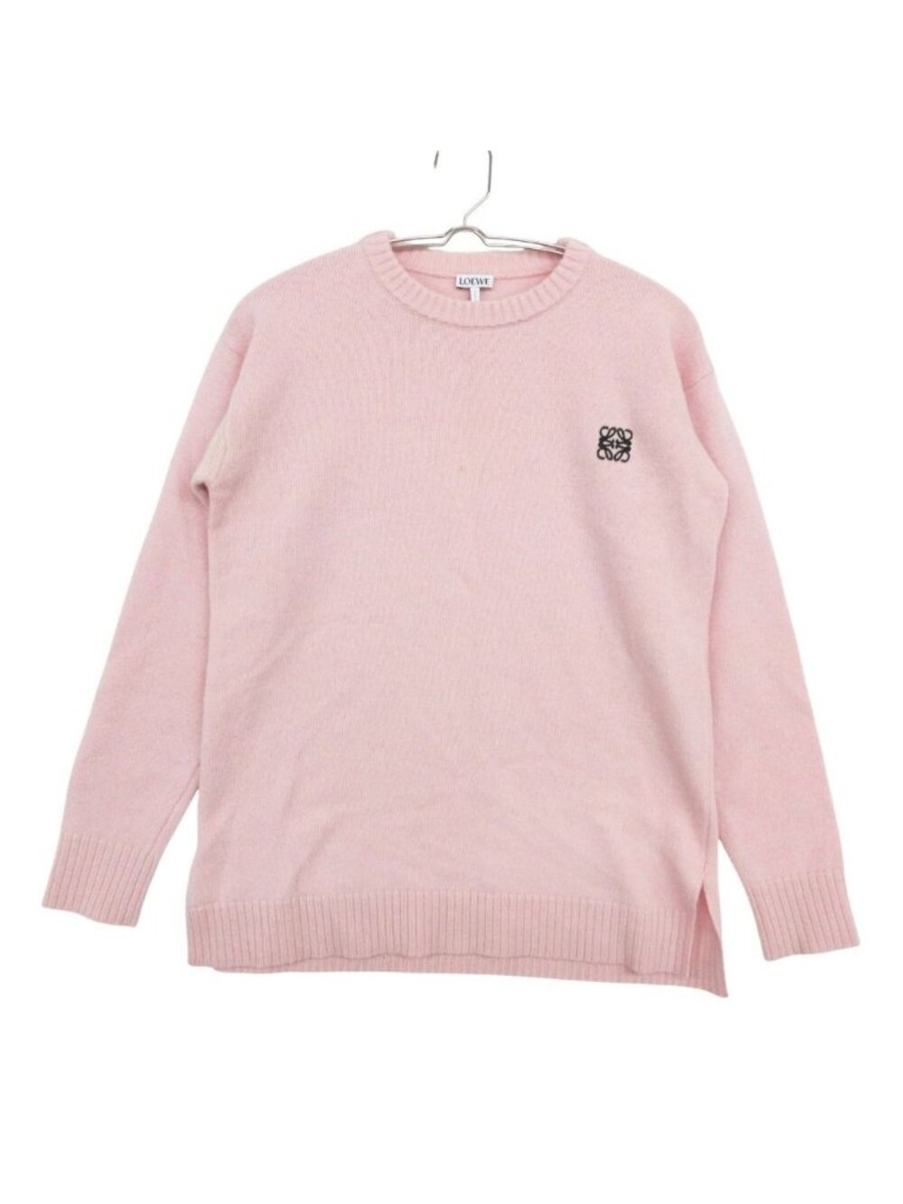 Loewe Knit Wool Anagram Logo Embroidery Crew Neck Sweater Pullover Top Long - Picture 1 of 10